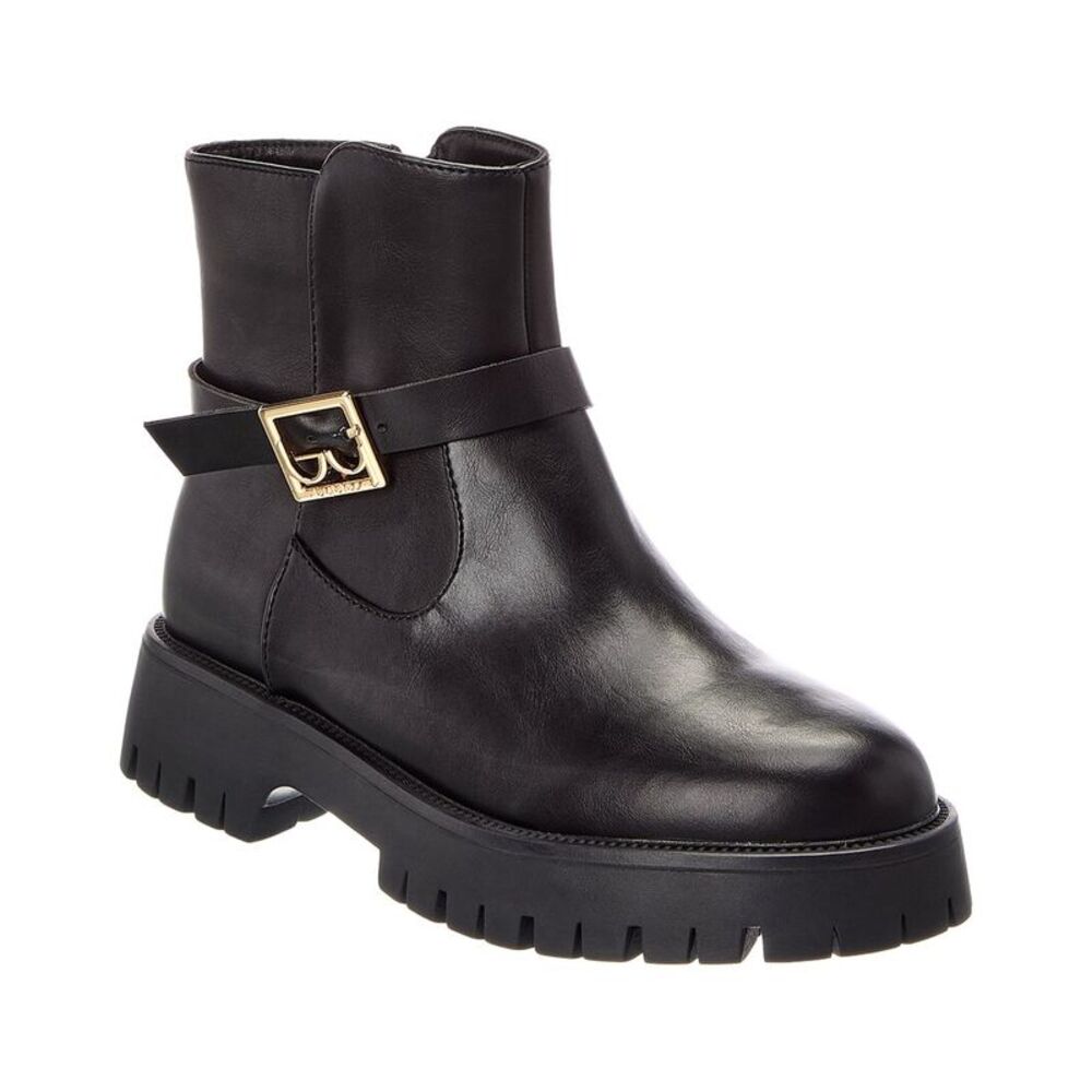 Byblos Leather Boot, Black